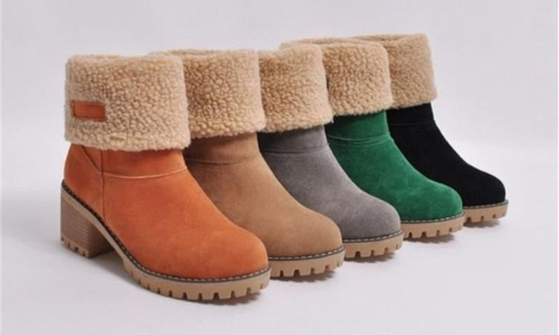 Goda seniors' chunky heel winter boots