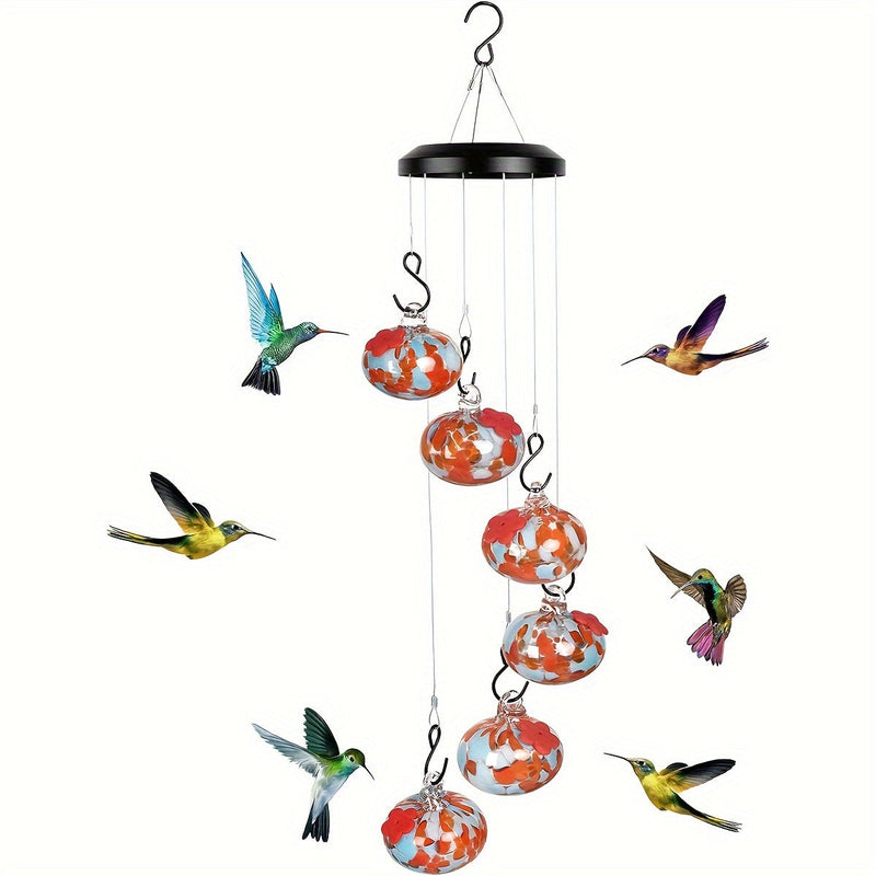 Wind Chime Hummingbird Feeder