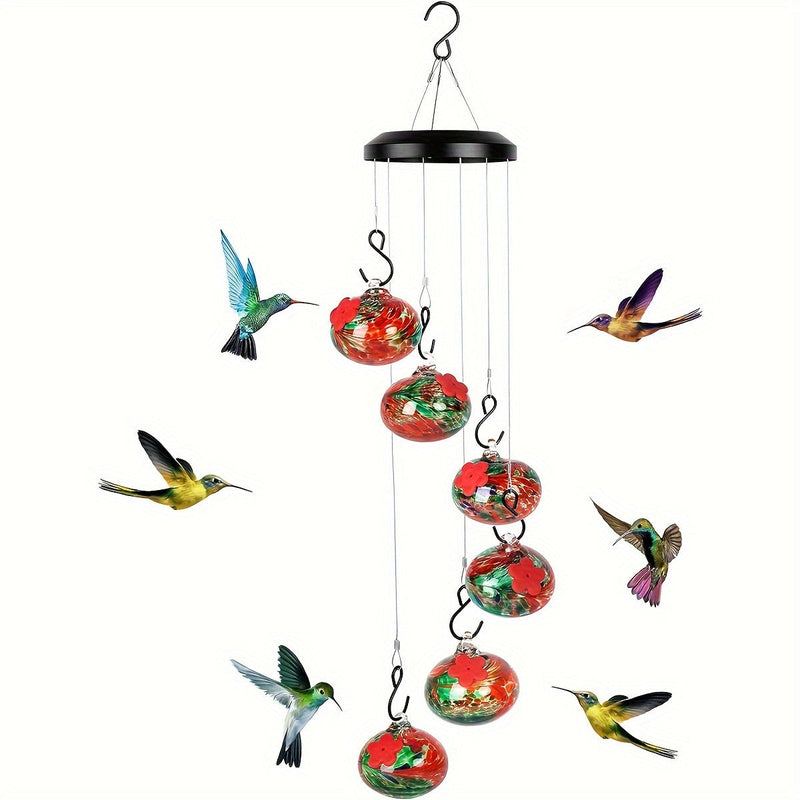 Wind Chime Hummingbird Feeder