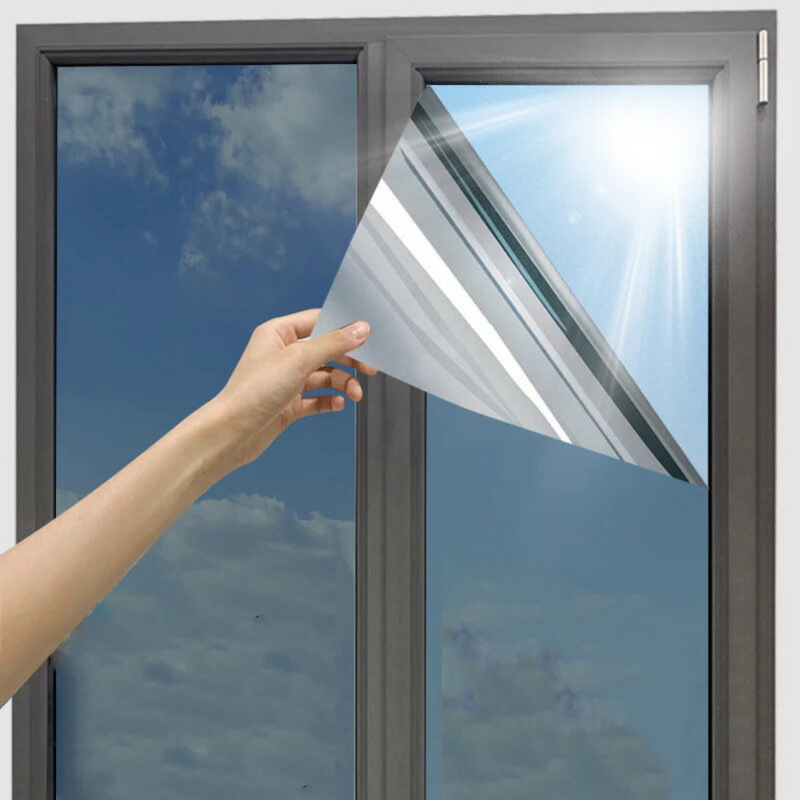 Reflective One-Way Privacy Glass Window Insulation Film