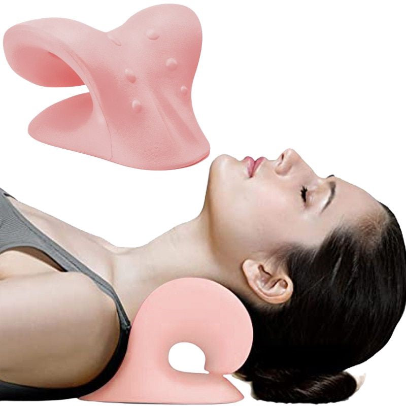 Neck Stretcher Cervical Chiropractic Traction Device Pillow for Pain Relief