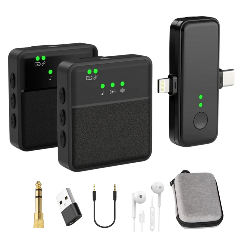 Wireless Bluetooth Lavalier Lapel Microphone