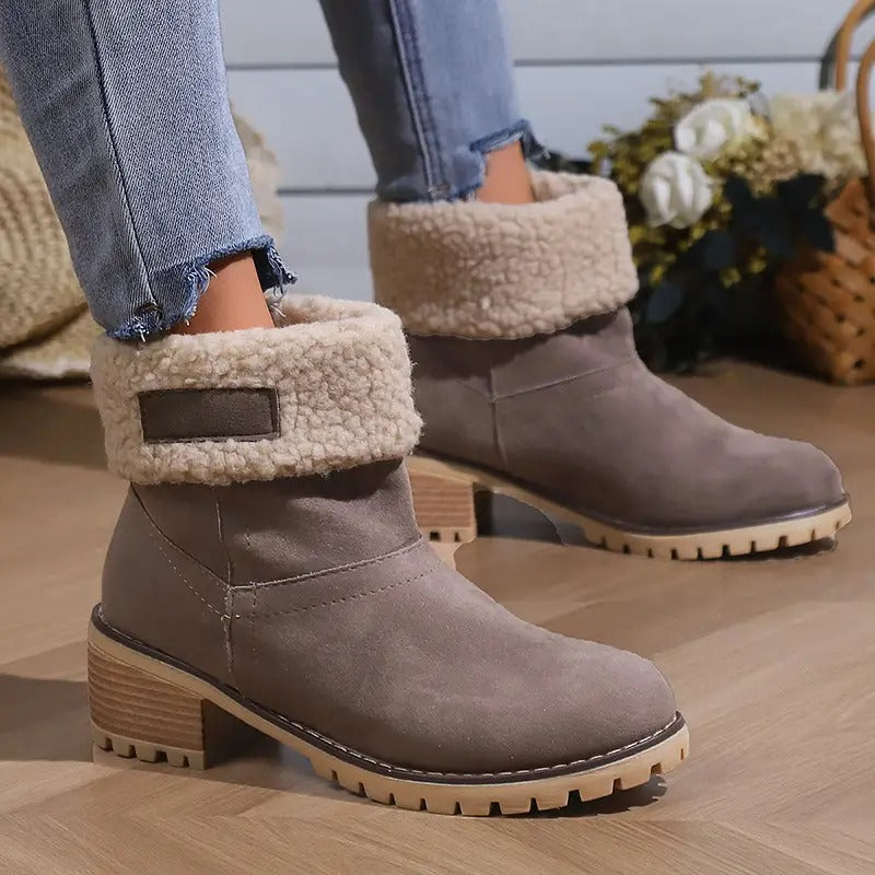 Goda seniors' chunky heel winter boots