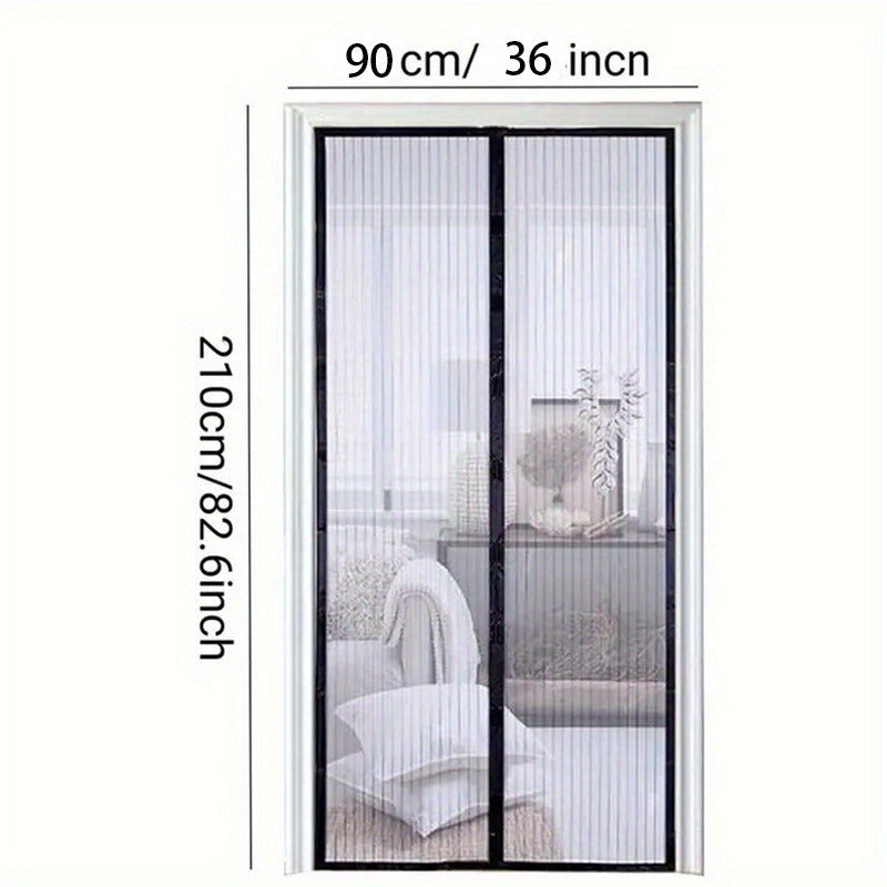 Magnetic Screen Door - Seamless Closure, Heavy Duty, Hands-Free, Pet & Child Safe