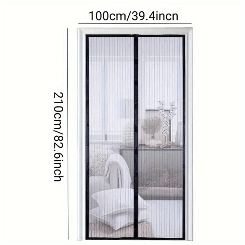 Magnetic Screen Door - Seamless Closure, Heavy Duty, Hands-Free, Pet & Child Safe