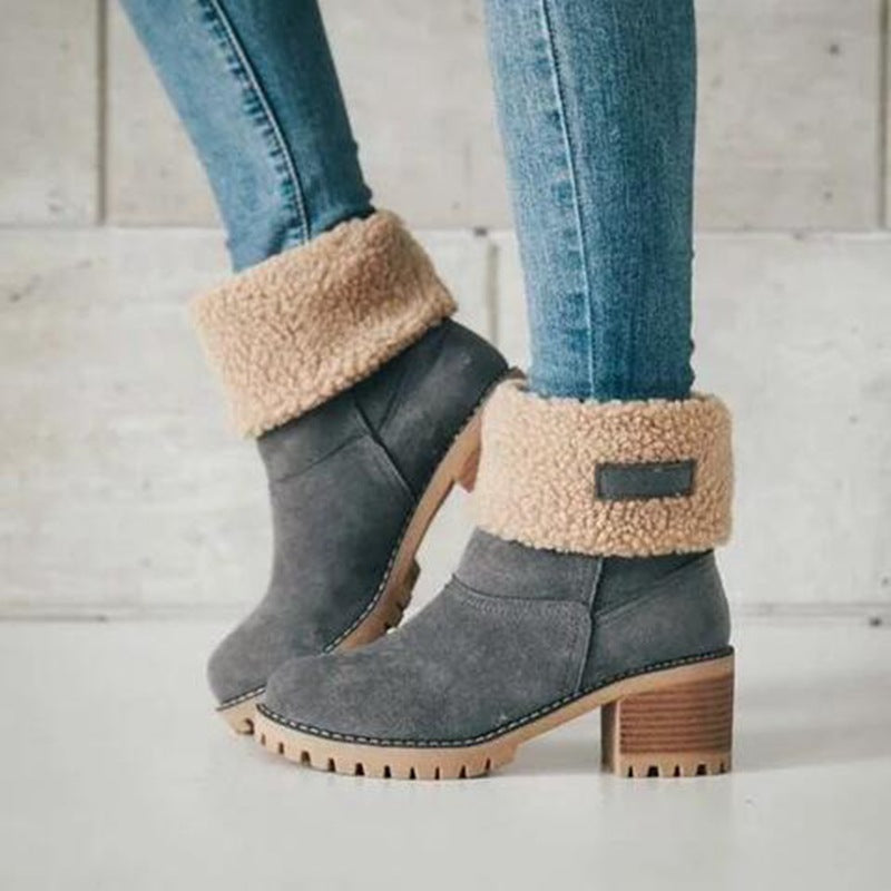 Goda seniors' chunky heel winter boots