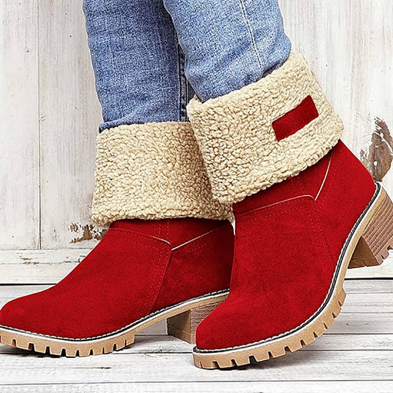 Goda seniors' chunky heel winter boots