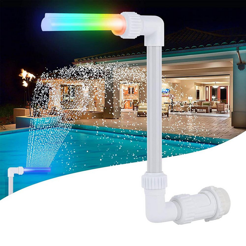 Swimming Pool Fountain Spray with Luminous Light