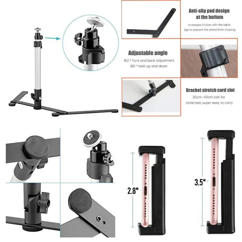 Ring Light Tripod Stand With Phone Holder