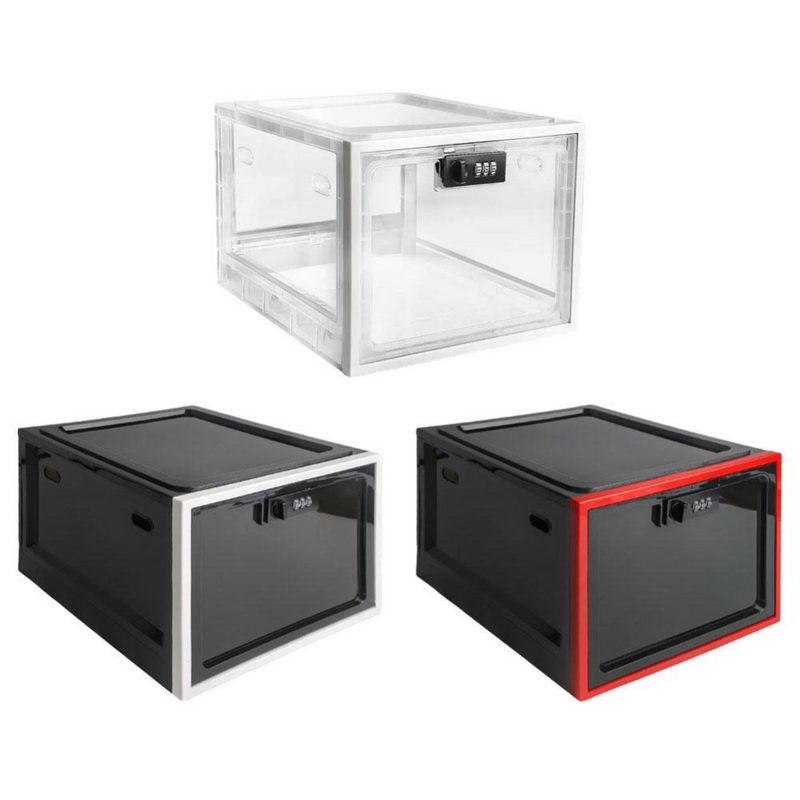 Heavy Duty Lockable Refrigerator Food Organizer Storage Bin