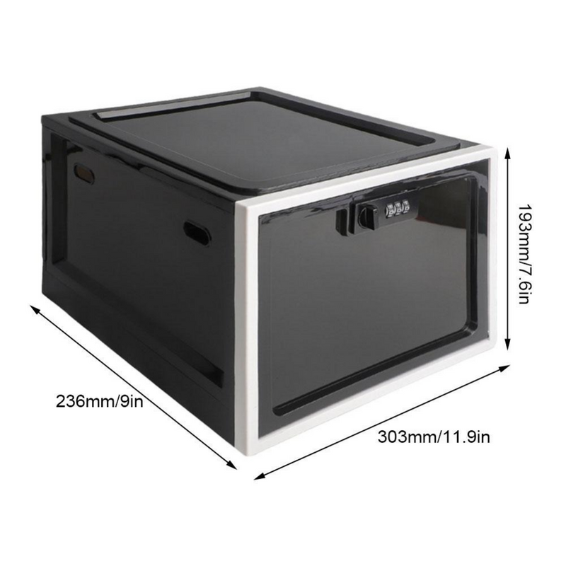 Heavy Duty Lockable Refrigerator Food Organizer Storage Bin