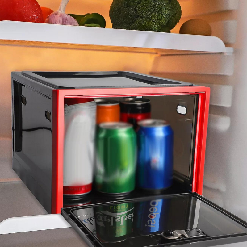 Heavy Duty Lockable Refrigerator Food Organizer Storage Bin