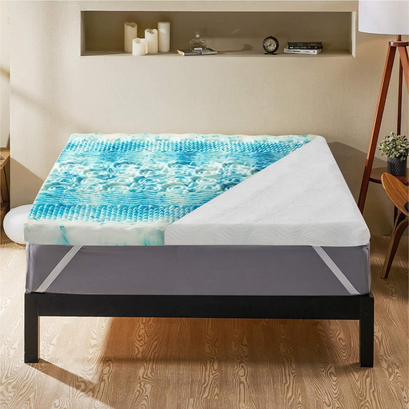 Premium Cooling Egg Crate Foam Mattress Topper