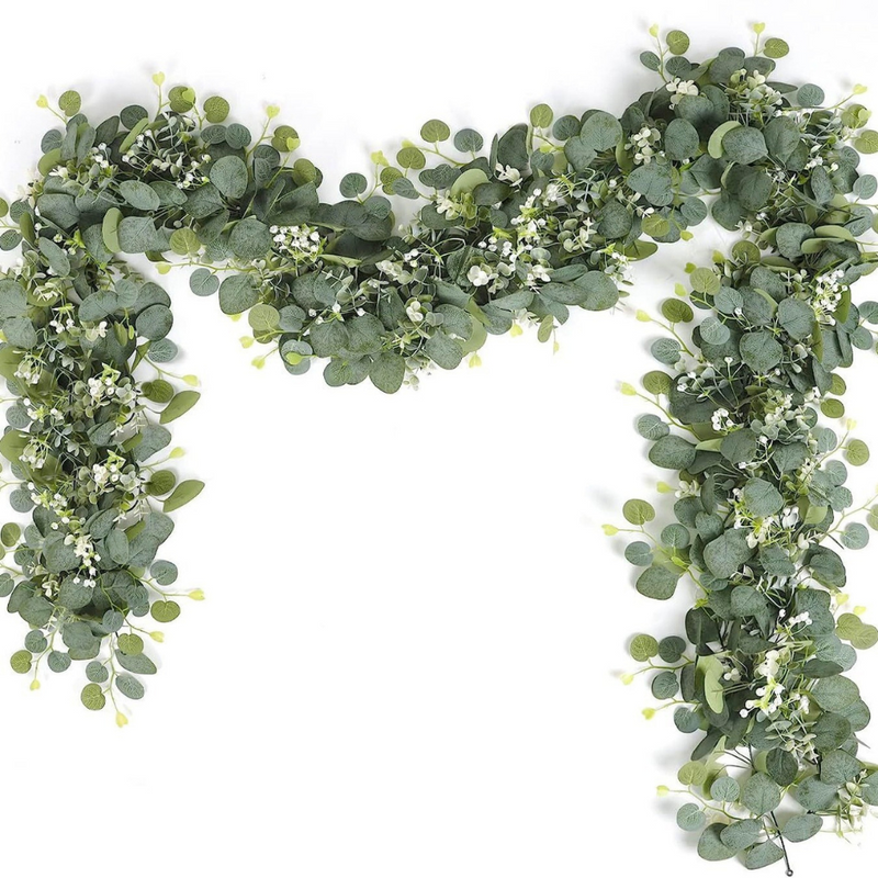 Elegant Decorative Faux Eucalyptus Garland