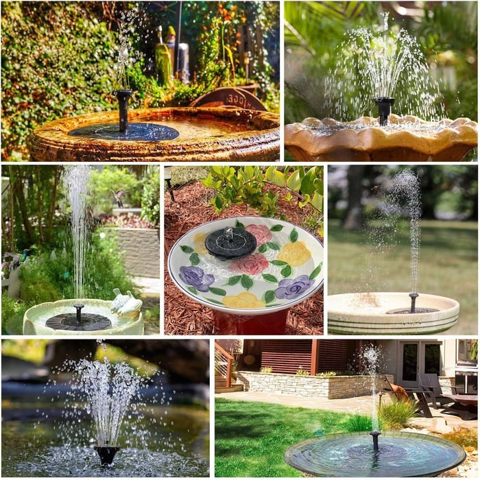 Goda Solar Powered Water Fountain