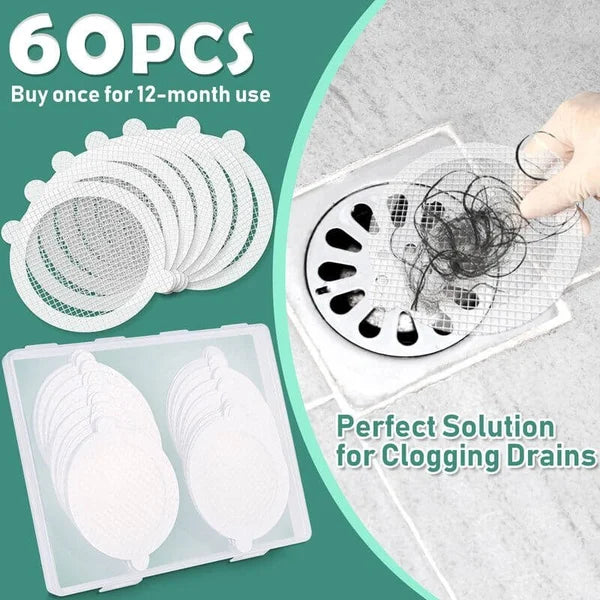 30 PCS Disposable Shower Drain Hair Catcher