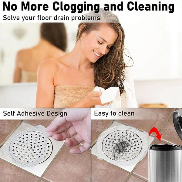 30 PCS Disposable Shower Drain Hair Catcher