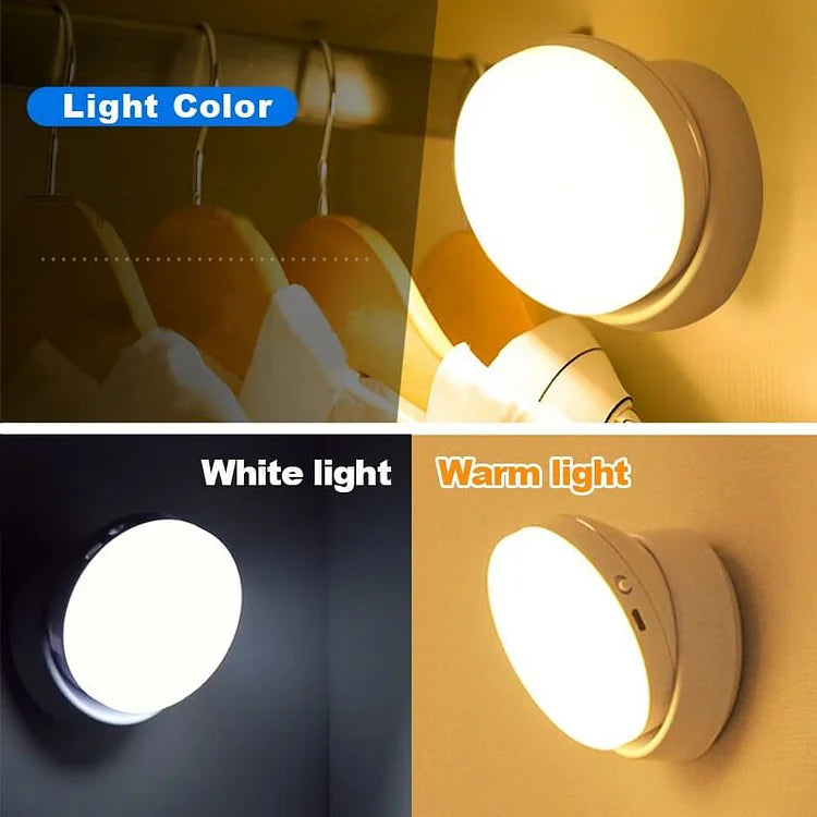 360 Rotating Intelligent Sensor Rechargeable Night Light