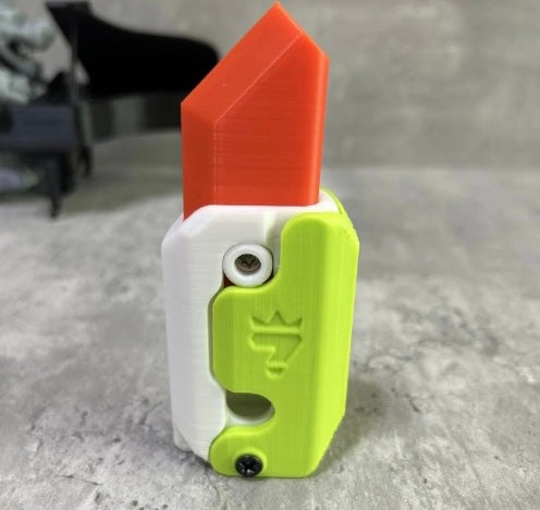 3D Printed Baby Mini M1911 Gravity Cub Jumping Small Knife Fidgets