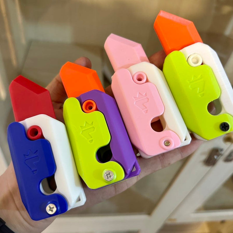 3D Printed Baby Mini M1911 Gravity Cub Jumping Small Knife Fidgets