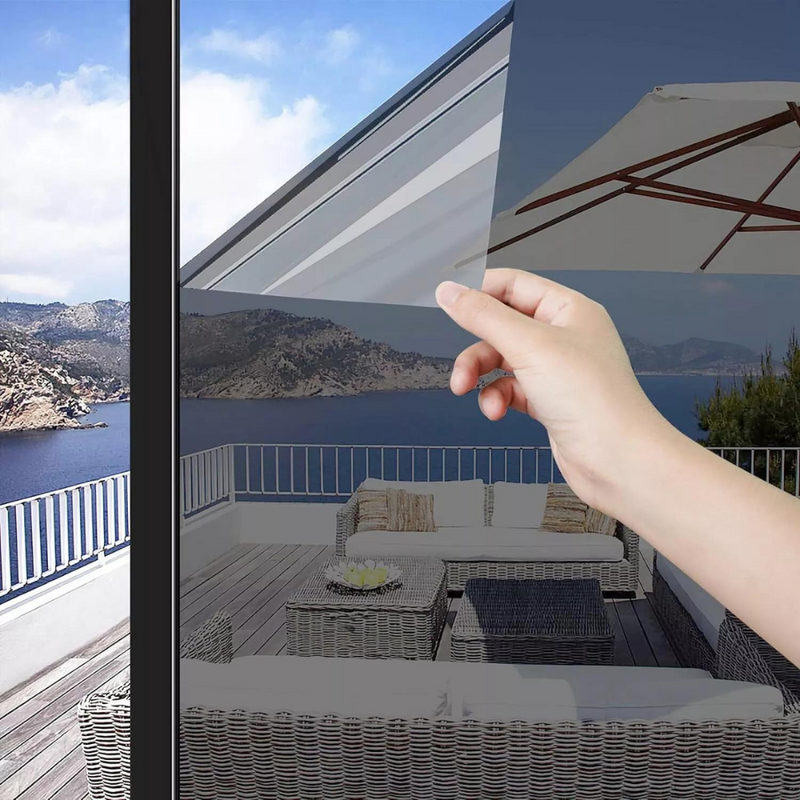 Reflective One-Way Privacy Glass Window Insulation Film