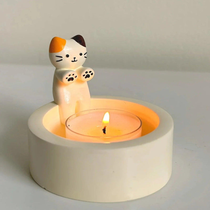 Cute Cat Candle Holder