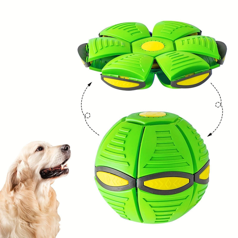 Flying Saucer Bounce Ball, Pet Toy Flying Saucer Ball for Dogs