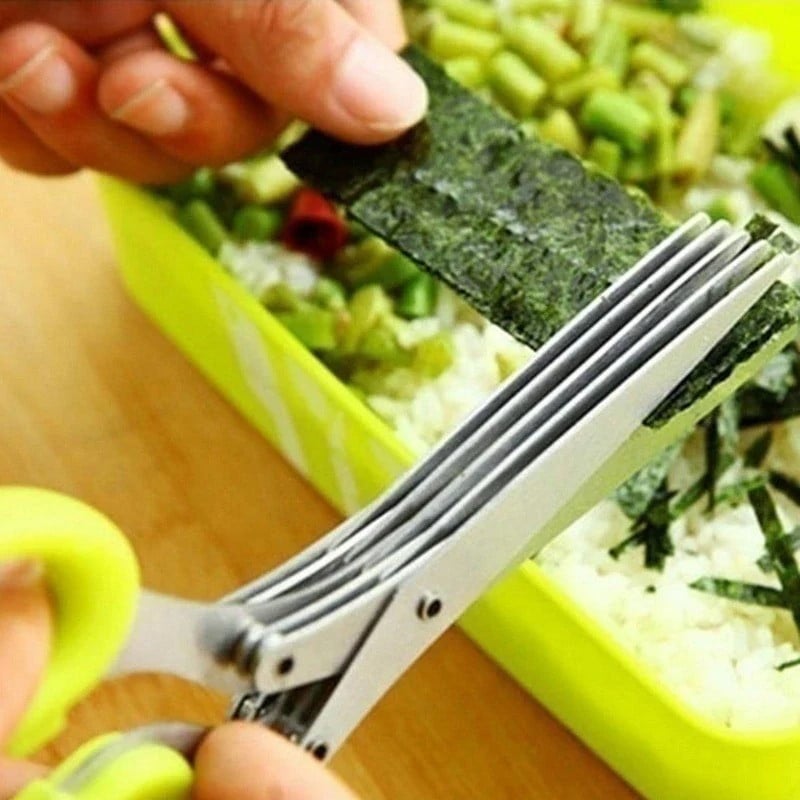 5Blades Kitchen Salad Scissors