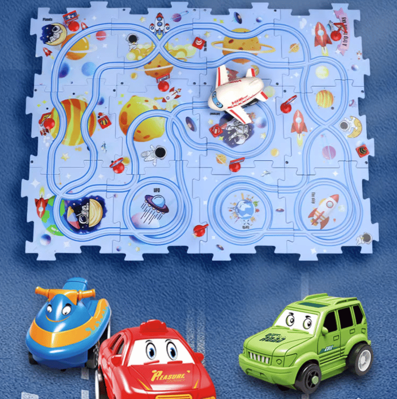 Last Day 70% OFF – Children’s Educational Puzzle Track Car Play Set