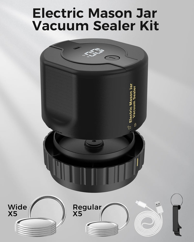 Mason Jar Electric Vacuum Sealer Kit