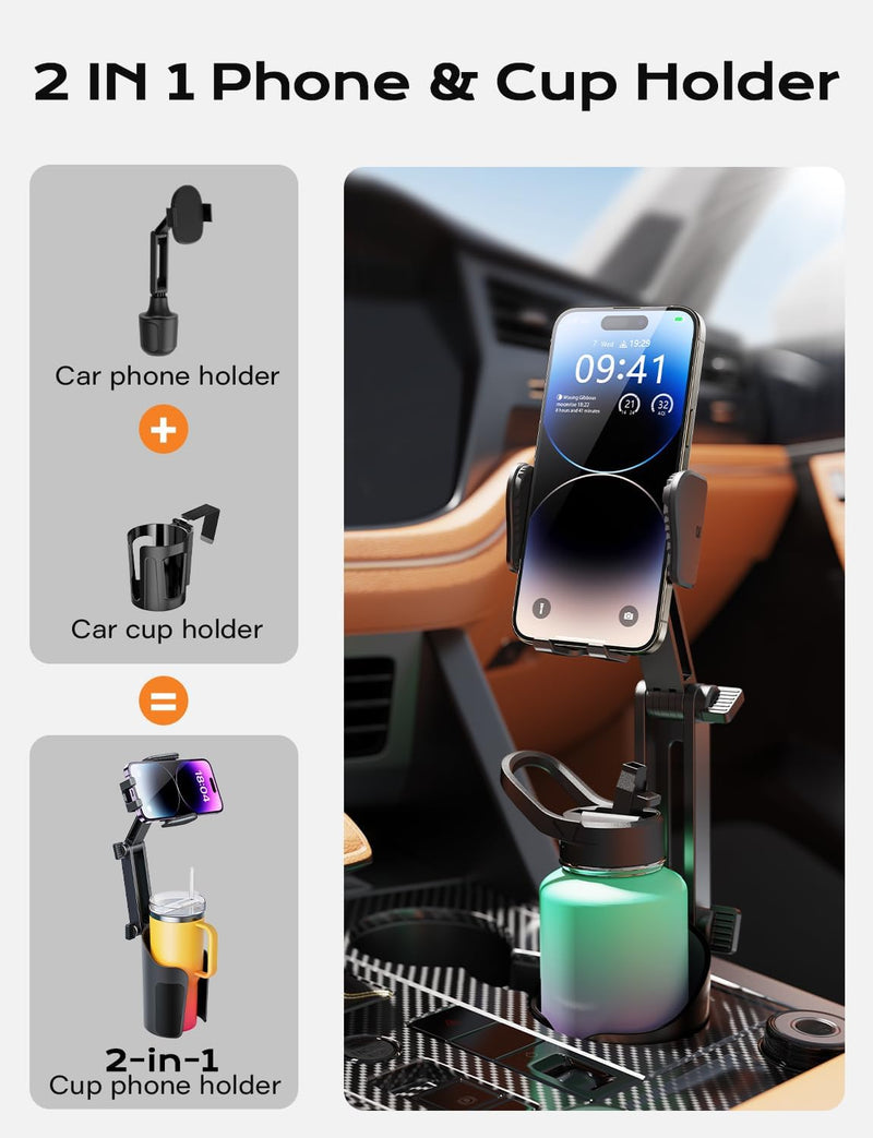 Phone Cup Holder Mount For Car