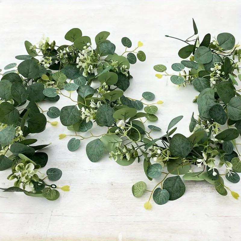 Elegant Decorative Faux Eucalyptus Garland