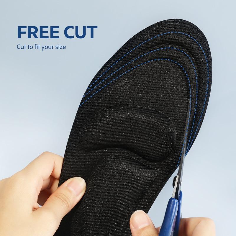 4d Memory Foam Orthopedic Insoles For Shoes Women Men