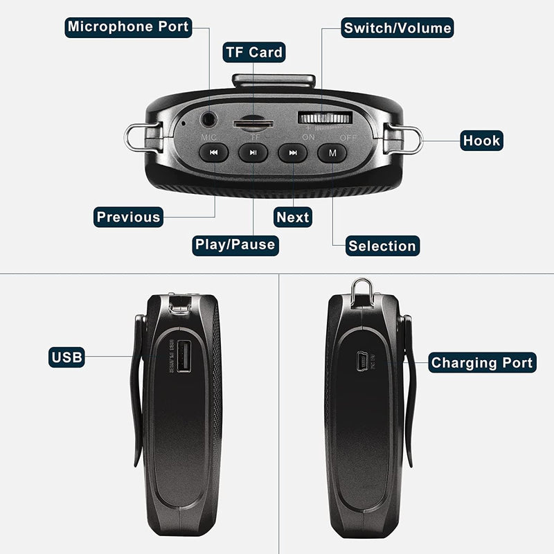 Personal Voice Amplifier For Teachers And Eldery