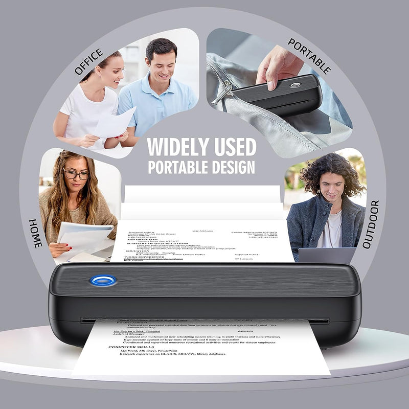 Wireless Portable Inkless Thermal Printer