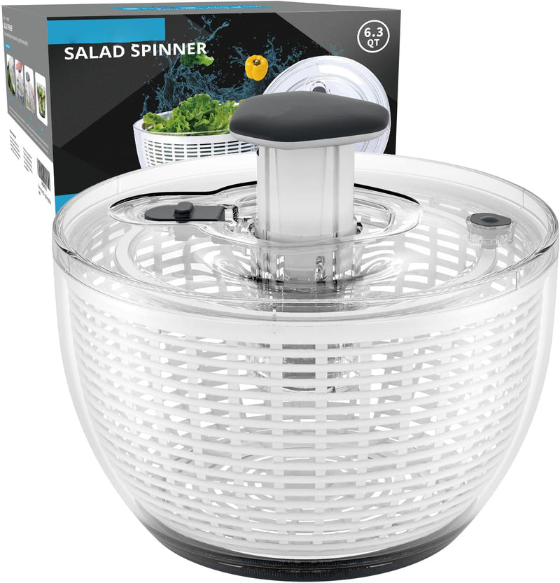 One-Handed Large Lettuce Salad Spinner