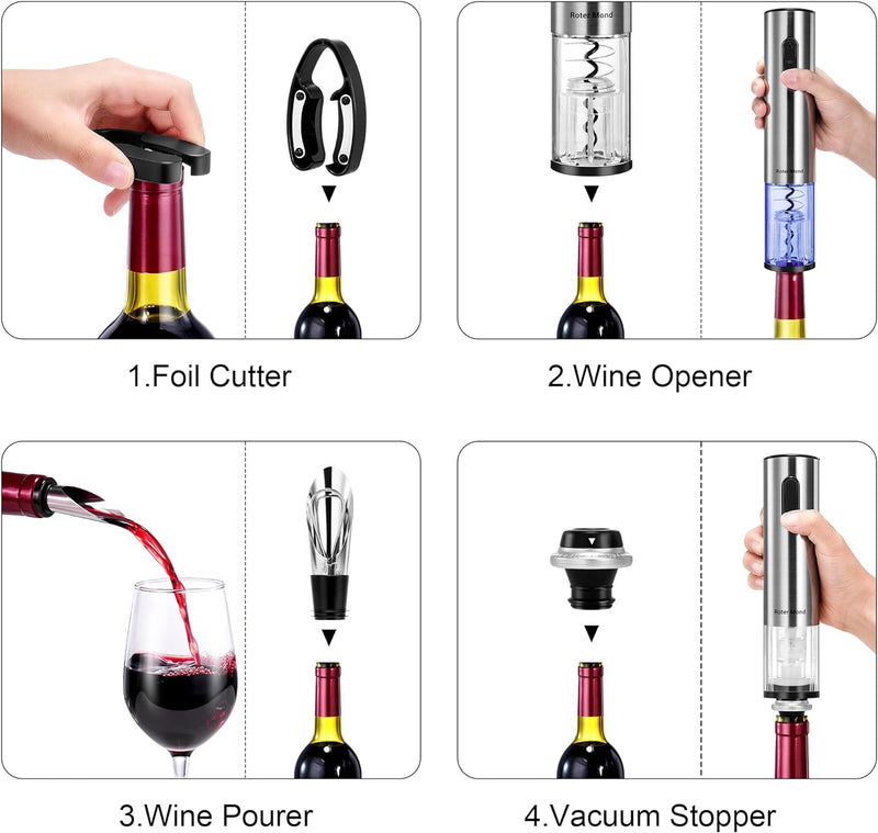 Automatic Electric Wine Bottle Opener