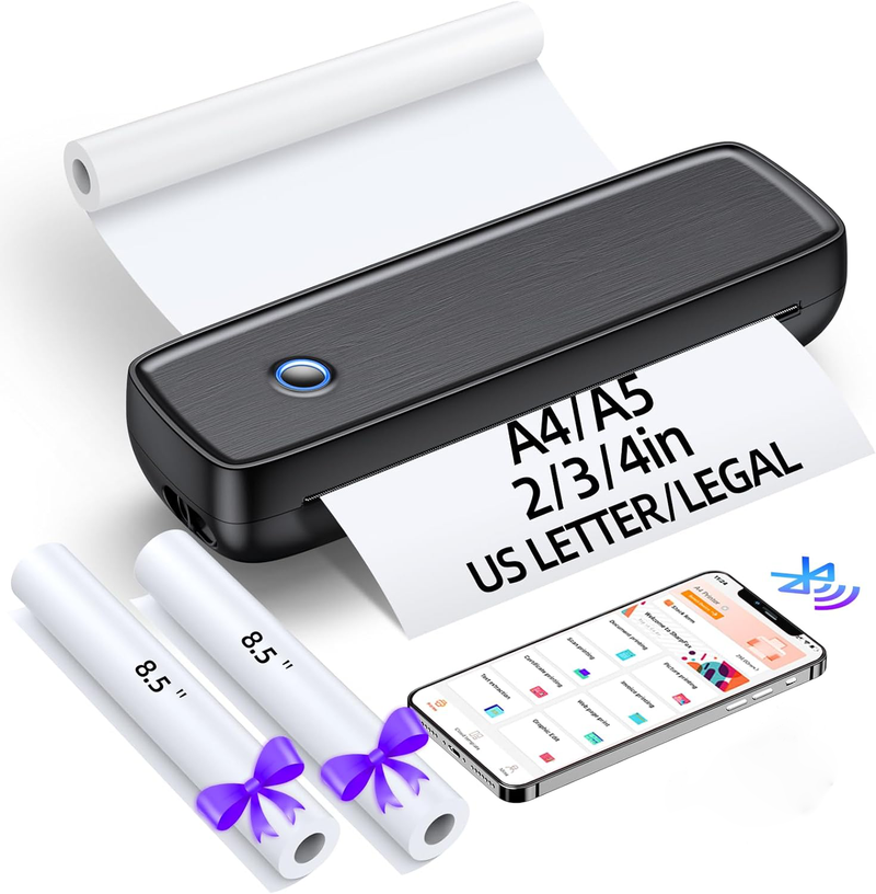 Wireless Portable Inkless Thermal Printer