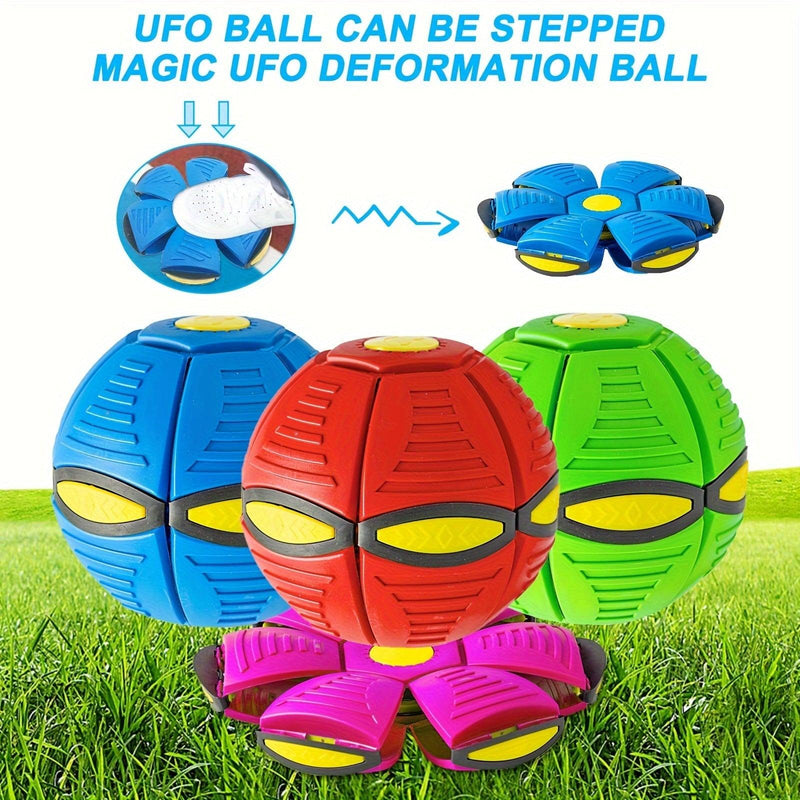 Flying Saucer Bounce Ball, Pet Toy Flying Saucer Ball for Dogs