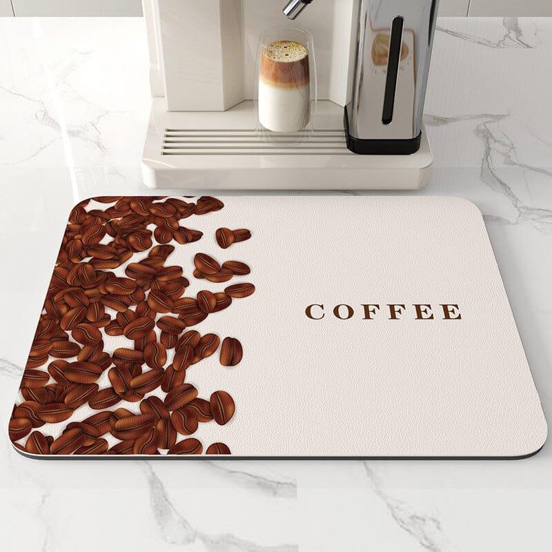 Super Absorbent Coffee Mat, Kitchen Quick Dry Dish Draining Mat