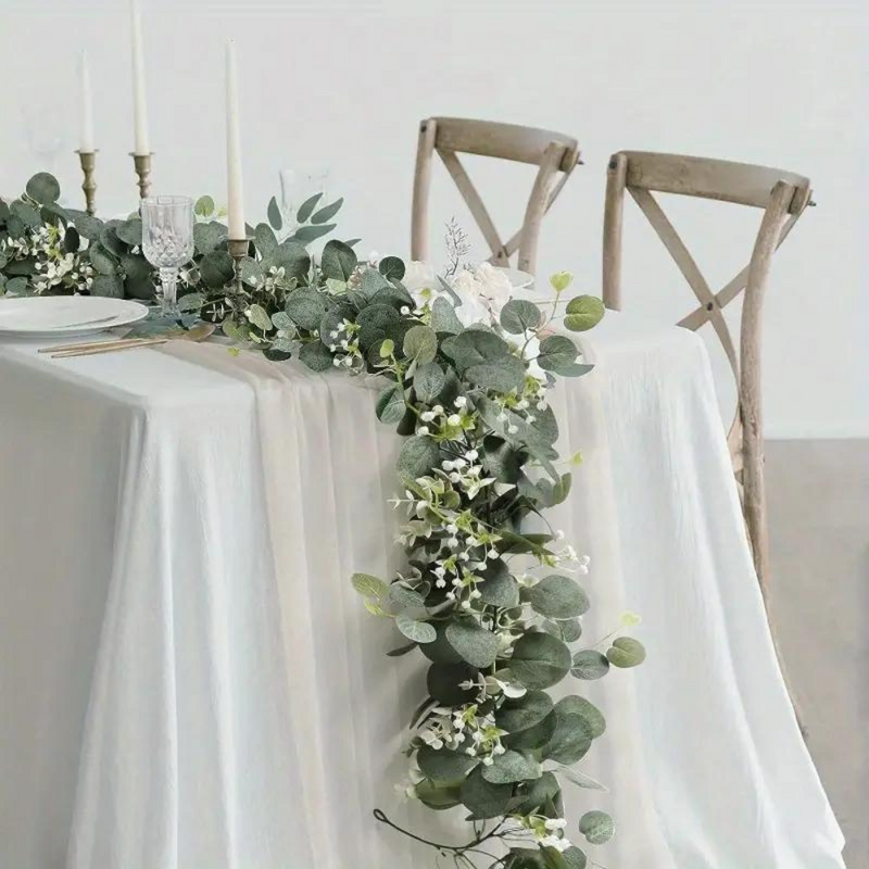 Elegant Decorative Faux Eucalyptus Garland