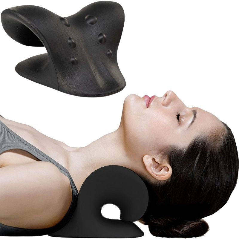 Neck Stretcher Cervical Chiropractic Traction Device Pillow for Pain Relief