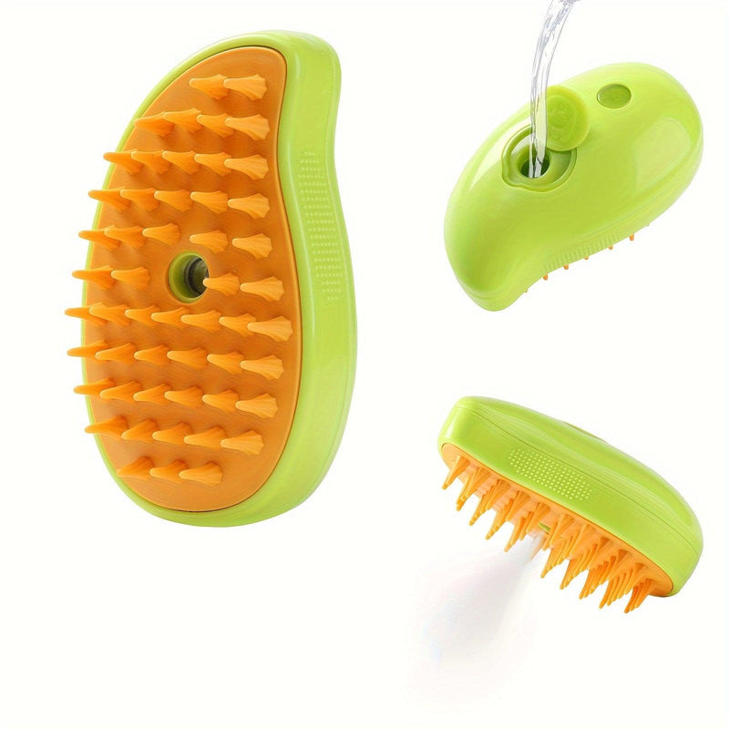 3 In 1 Steamy Cat Brush, Pet Hair Removal Brush For Cats