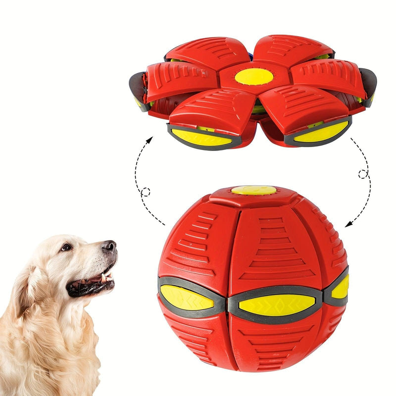 Flying Saucer Bounce Ball, Pet Toy Flying Saucer Ball for Dogs