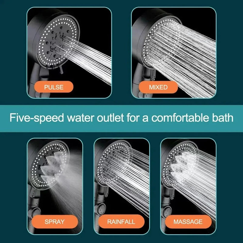 High Pressure Shower Head With Hose