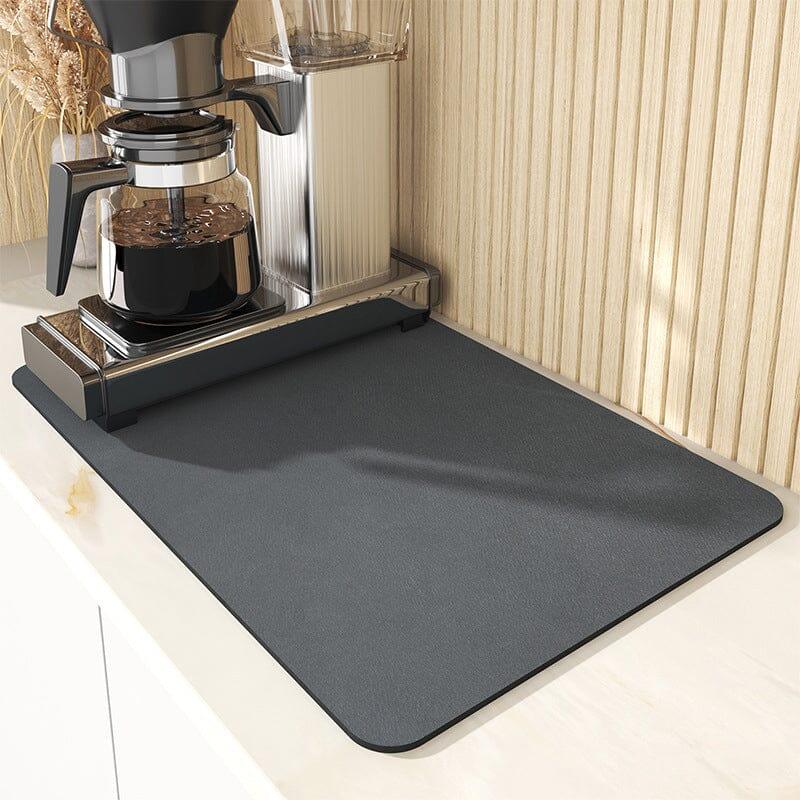 Super Absorbent Coffee Mat, Kitchen Quick Dry Dish Draining Mat