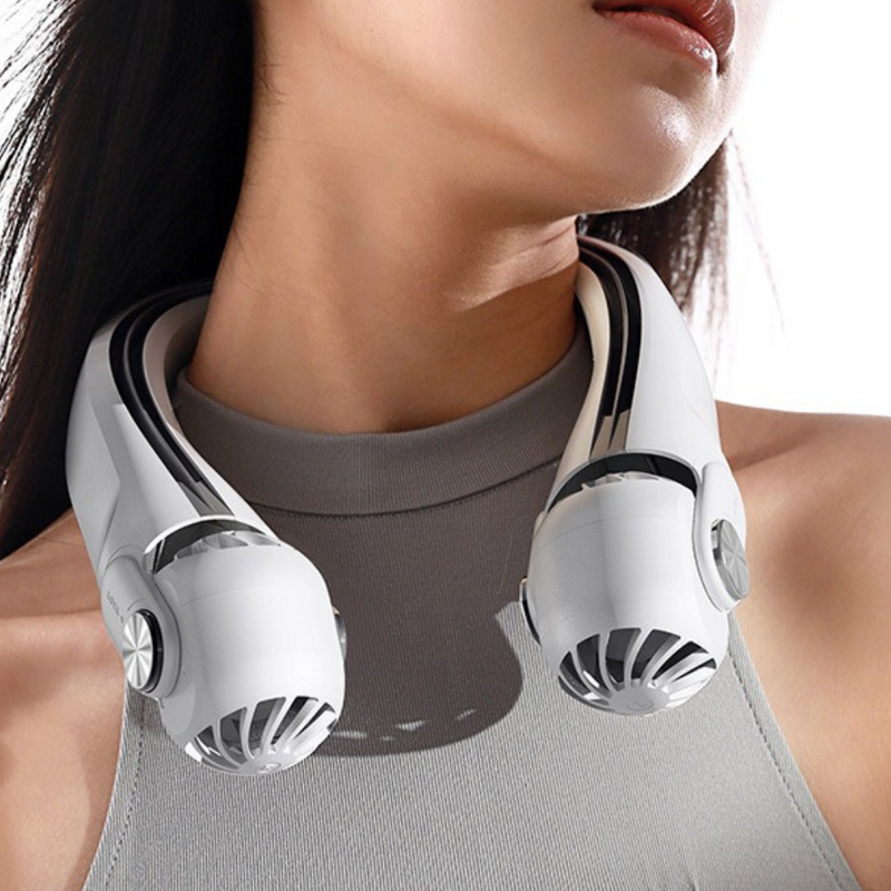 Wearable Rechargeable Summer Travel Neck Cooling Fan