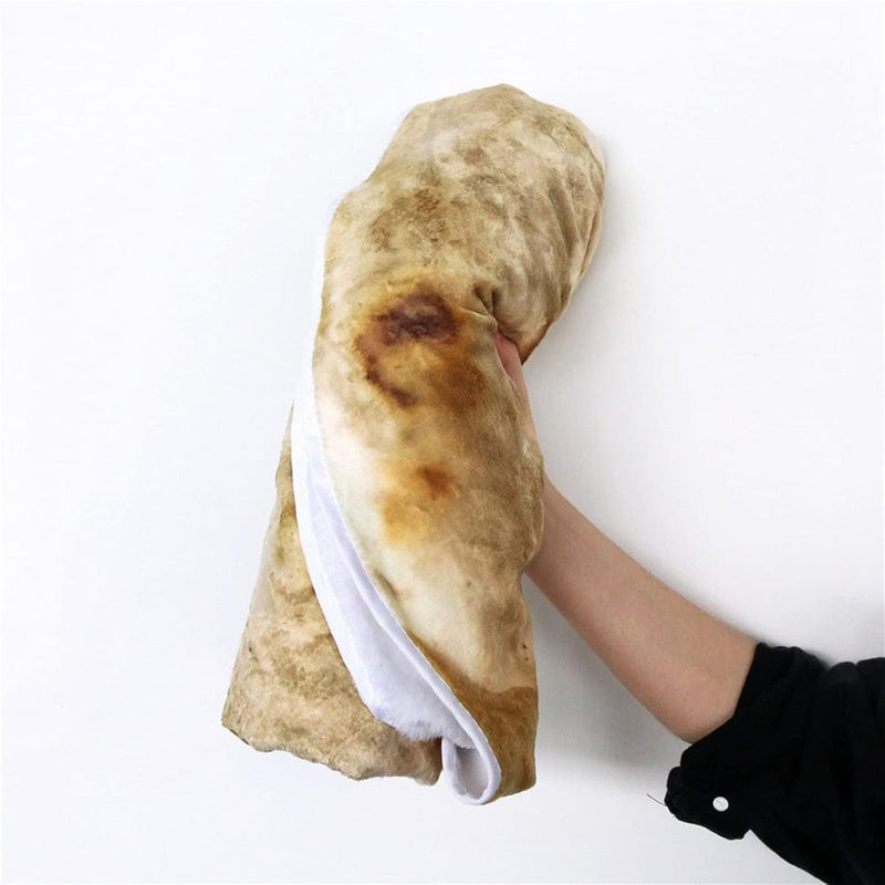 Burrito Tortilla Food Throw Blanket