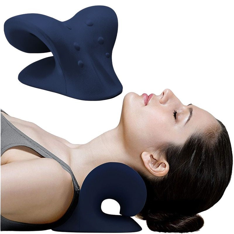 Neck Stretcher Cervical Chiropractic Traction Device Pillow for Pain Relief