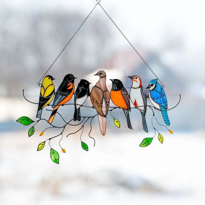 Birds Stained Window Hangings